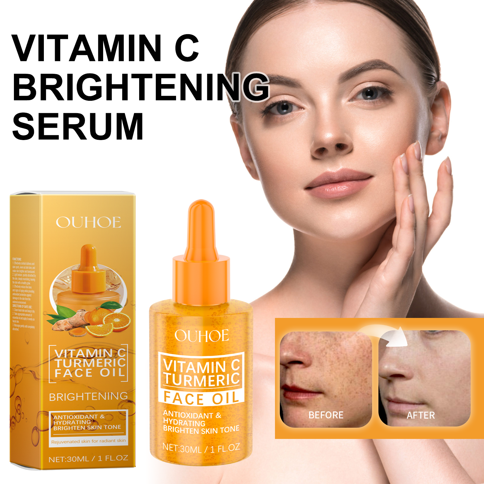 Niacinamide Brightening Serum - 30ml Vitamin C Brightening Serum with