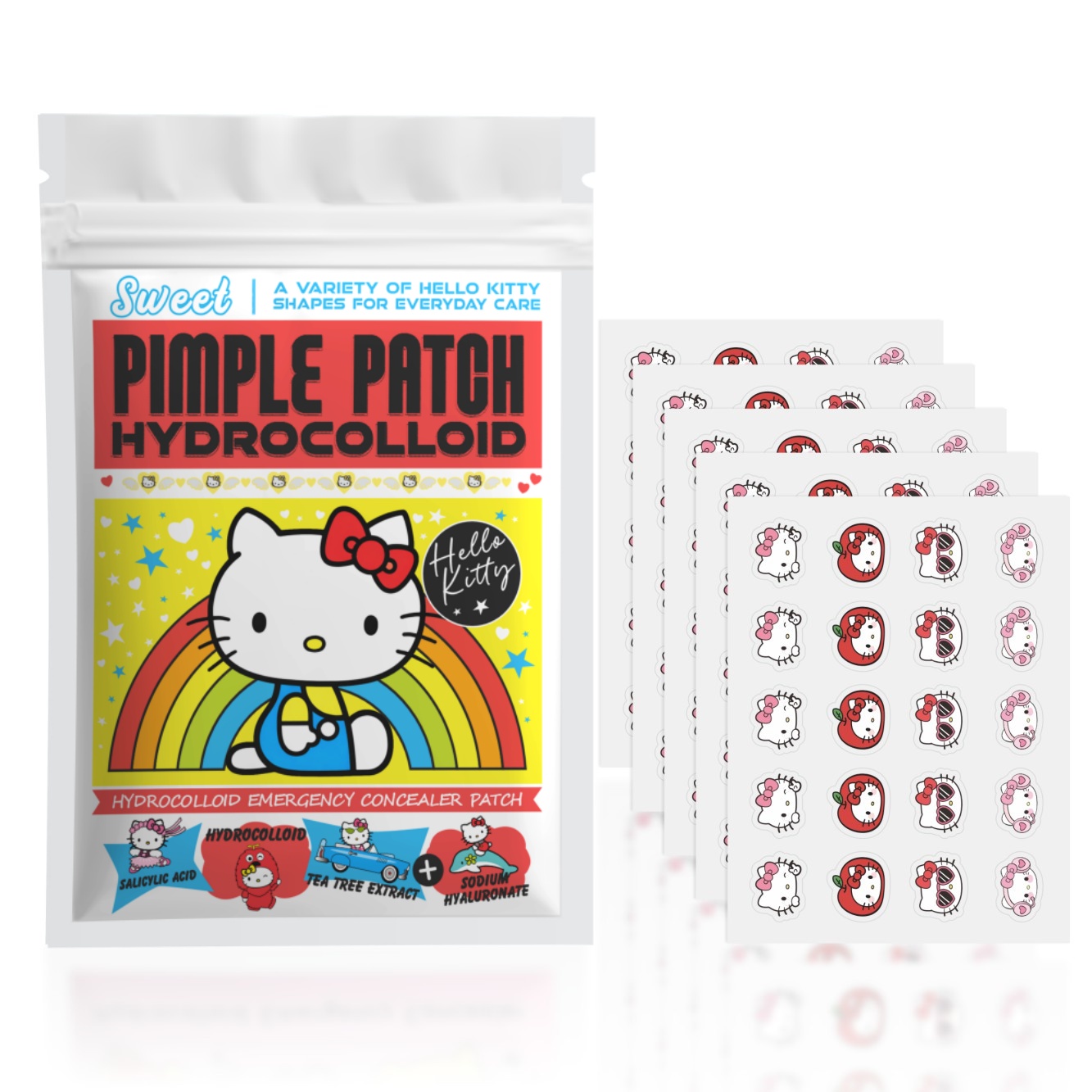 Hydrocolloid Acne Patch - 100PCS hello kitty Acne patches, facial