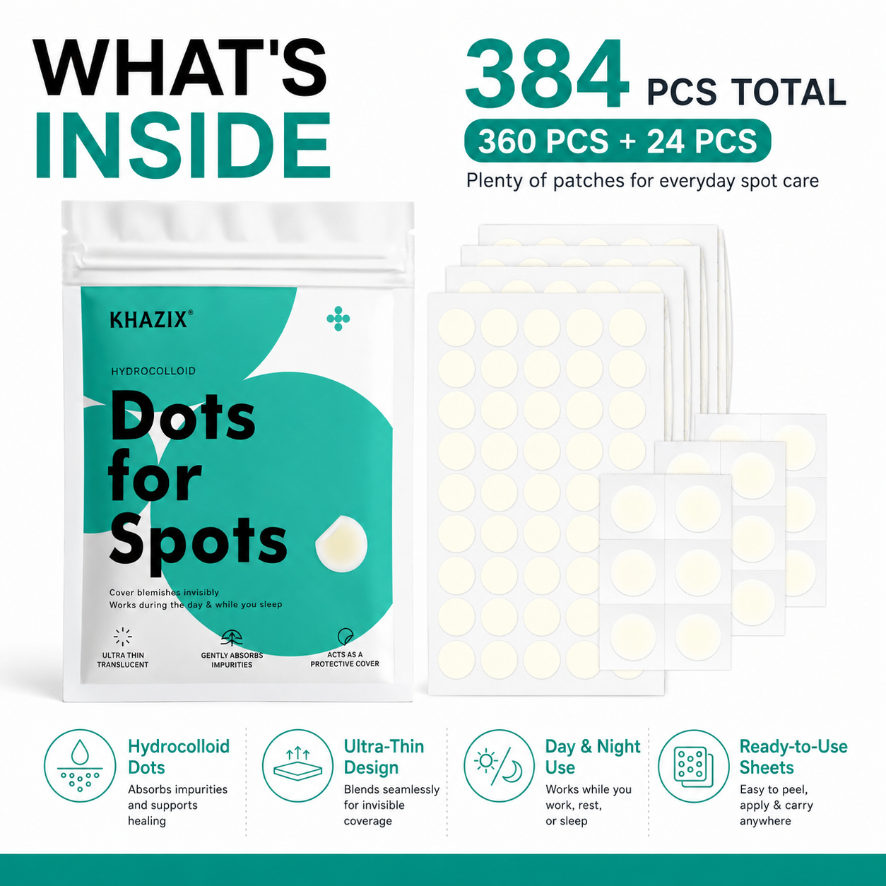384pcs Hydrocolloid Acne Pimpl – Hydrocolloid Acne Patch recenzja i cena