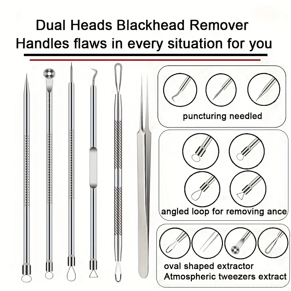 6-Pack Stainless Steel Acne Ne – Skincare Scora recenzja i cena