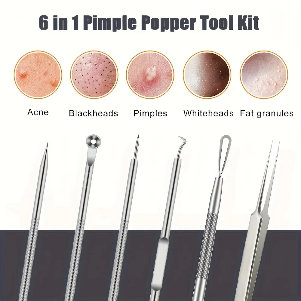 6-Pack Stainless Steel Acne Ne – Skincare Scora recenzja i cena