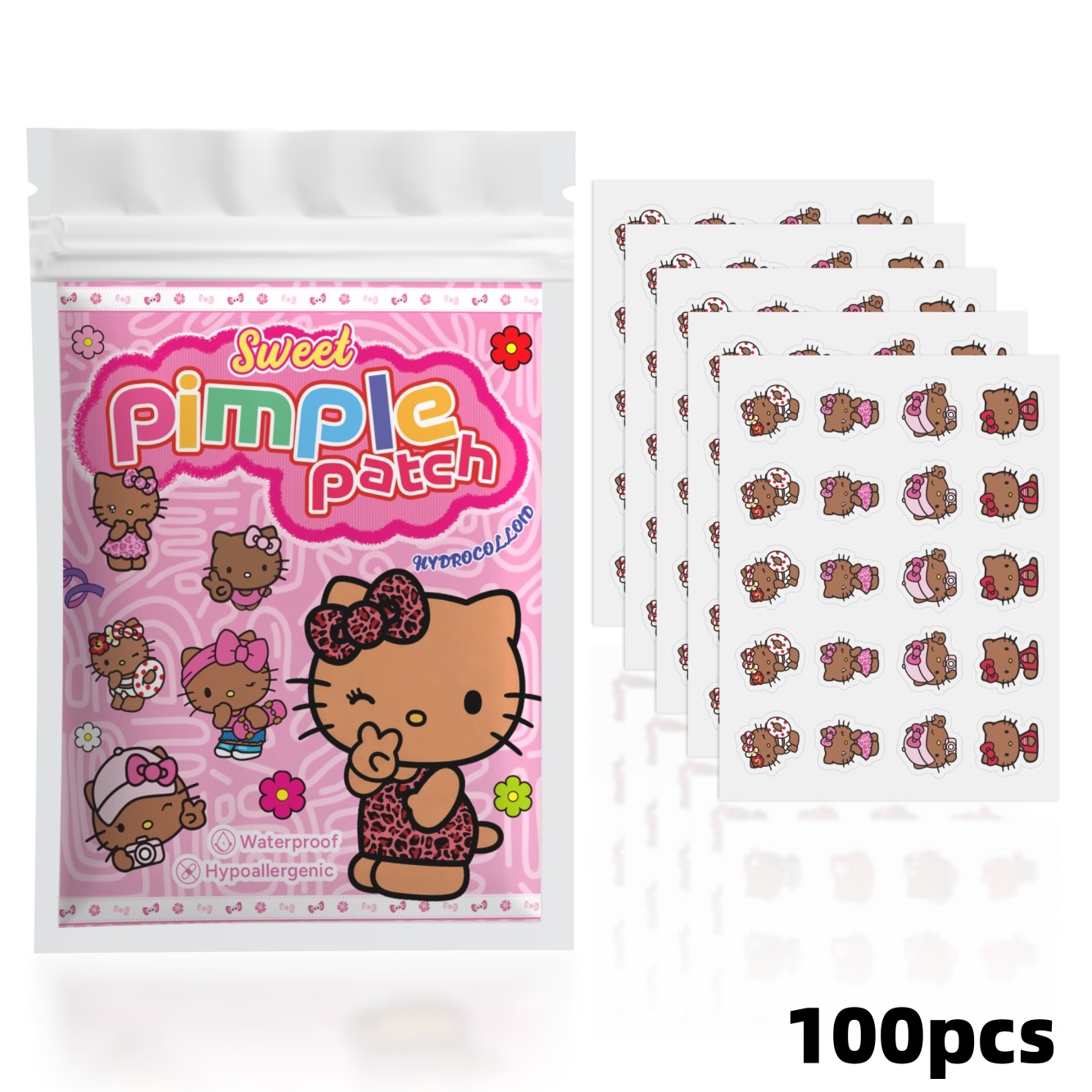 100PCS hello kitty Acne patche – Hydrocolloid Acne Patch recenzja i cena