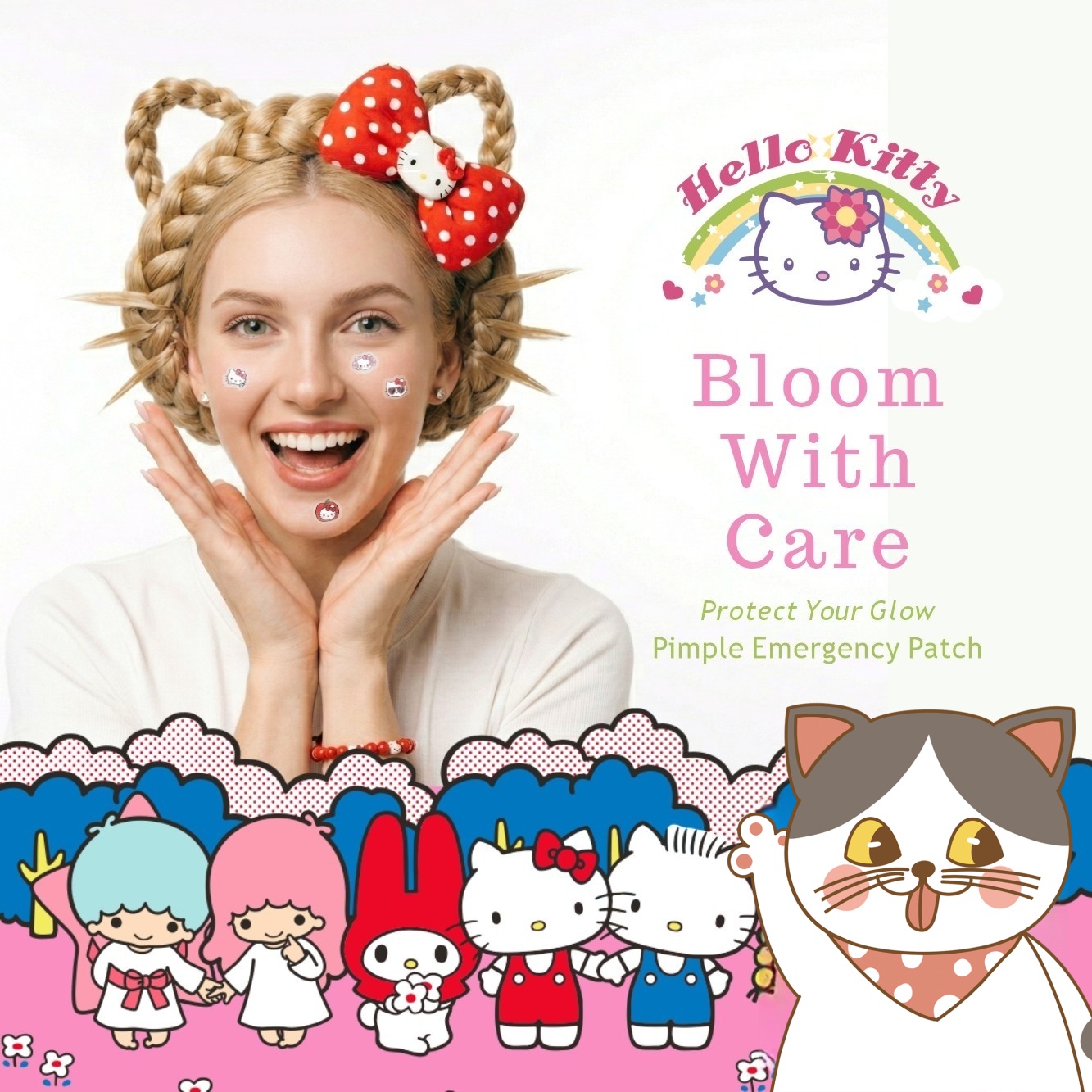 100PCS hello kitty Acne patche – Hydrocolloid Acne Patch recenzja i cena