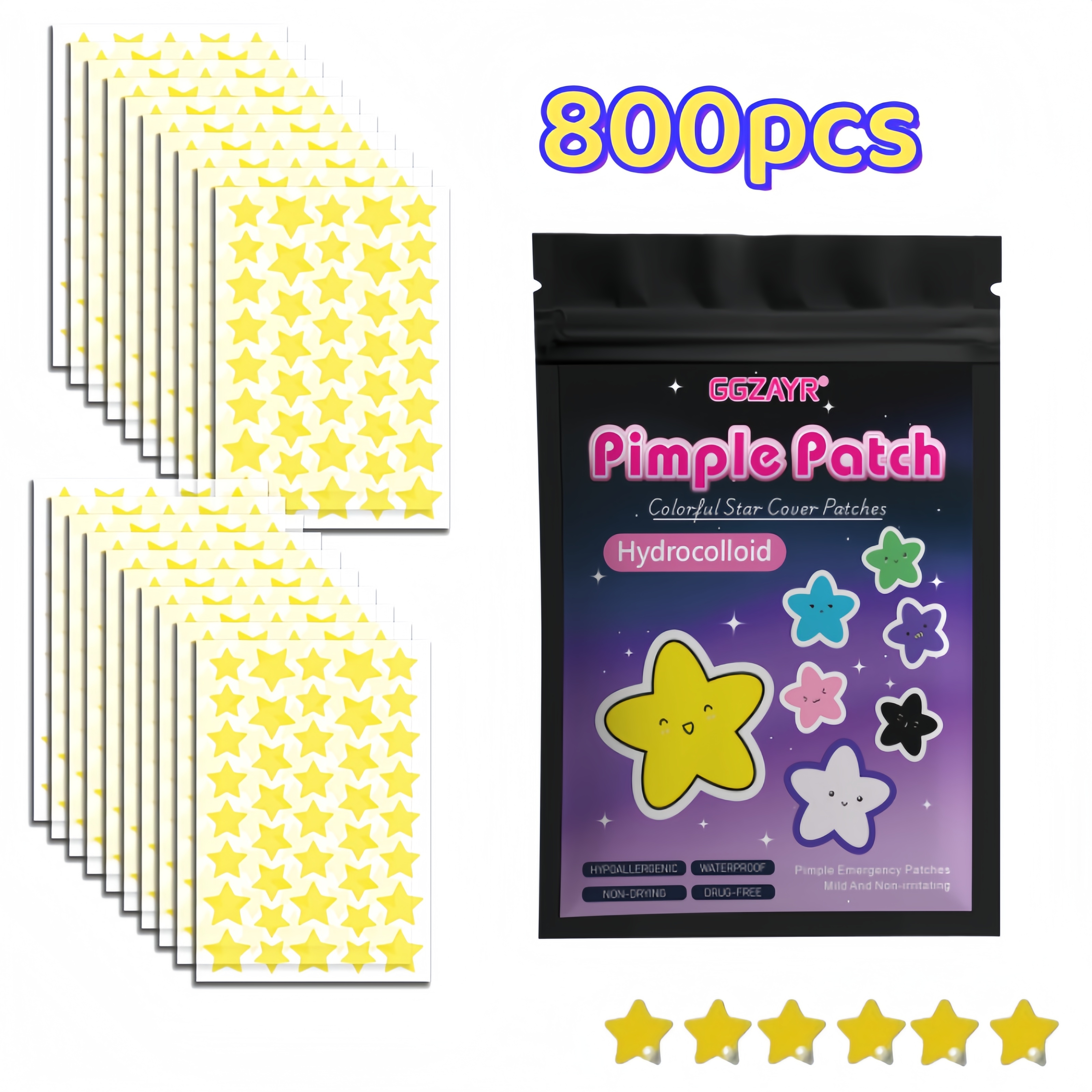 400/800pcs Hydrocolloid Acne P – Hydrocolloid Acne Patch recenzja i cena