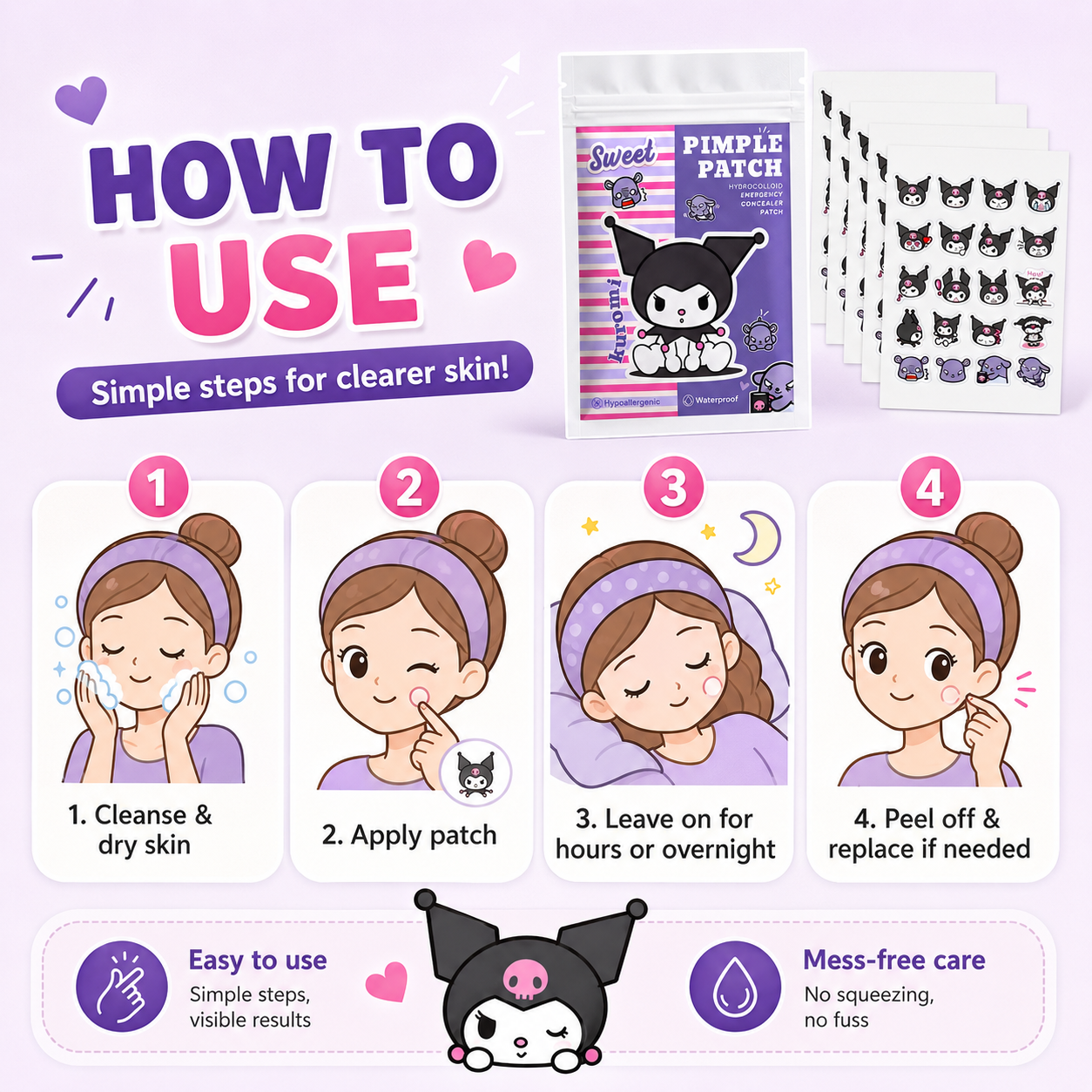 Hello Kitty Cute Pimple Patche – Hydrocolloid Acne Patch recenzja i cena
