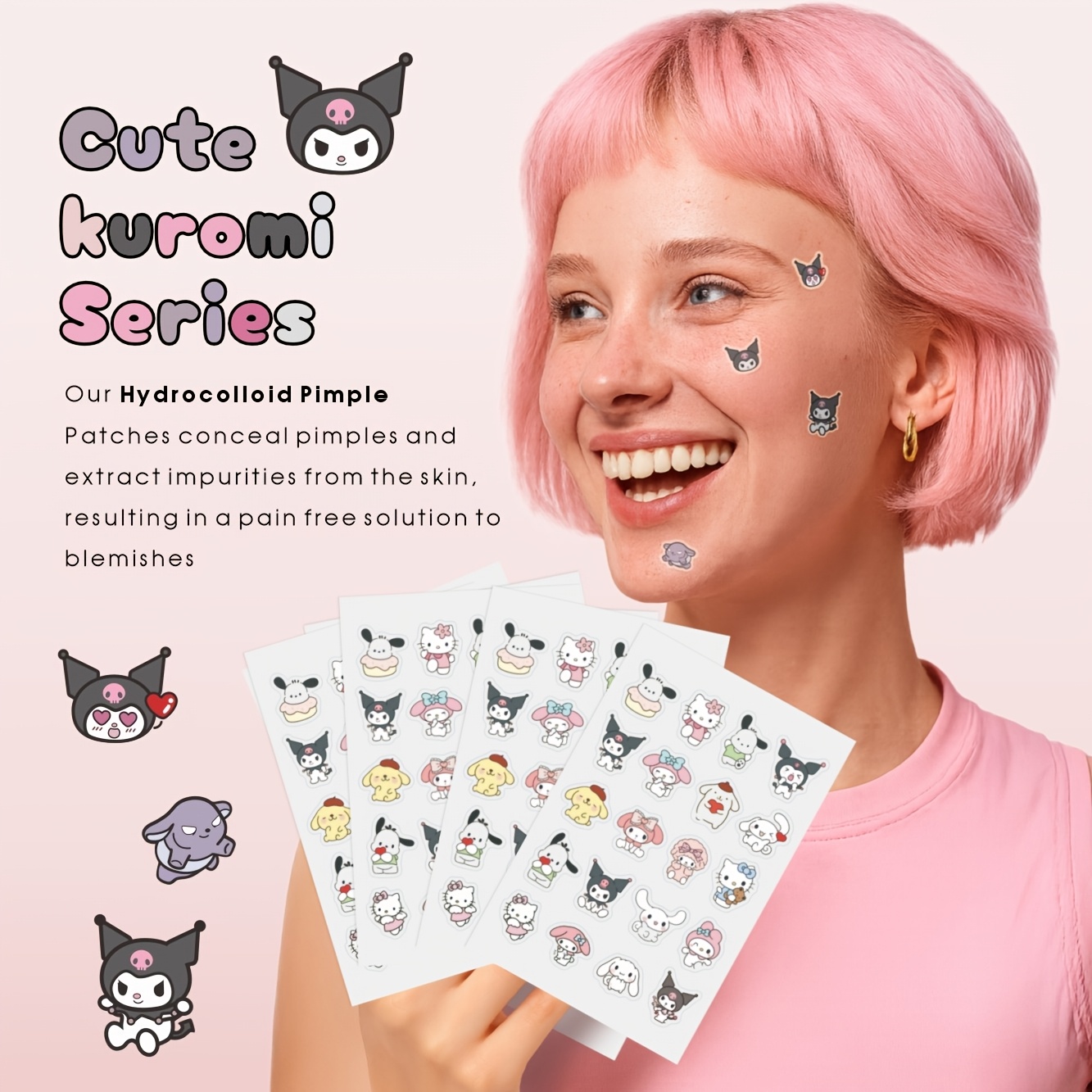 20/80PCS Sanrio Hello kitty Ca – Hydrocolloid Acne Patch recenzja i cena