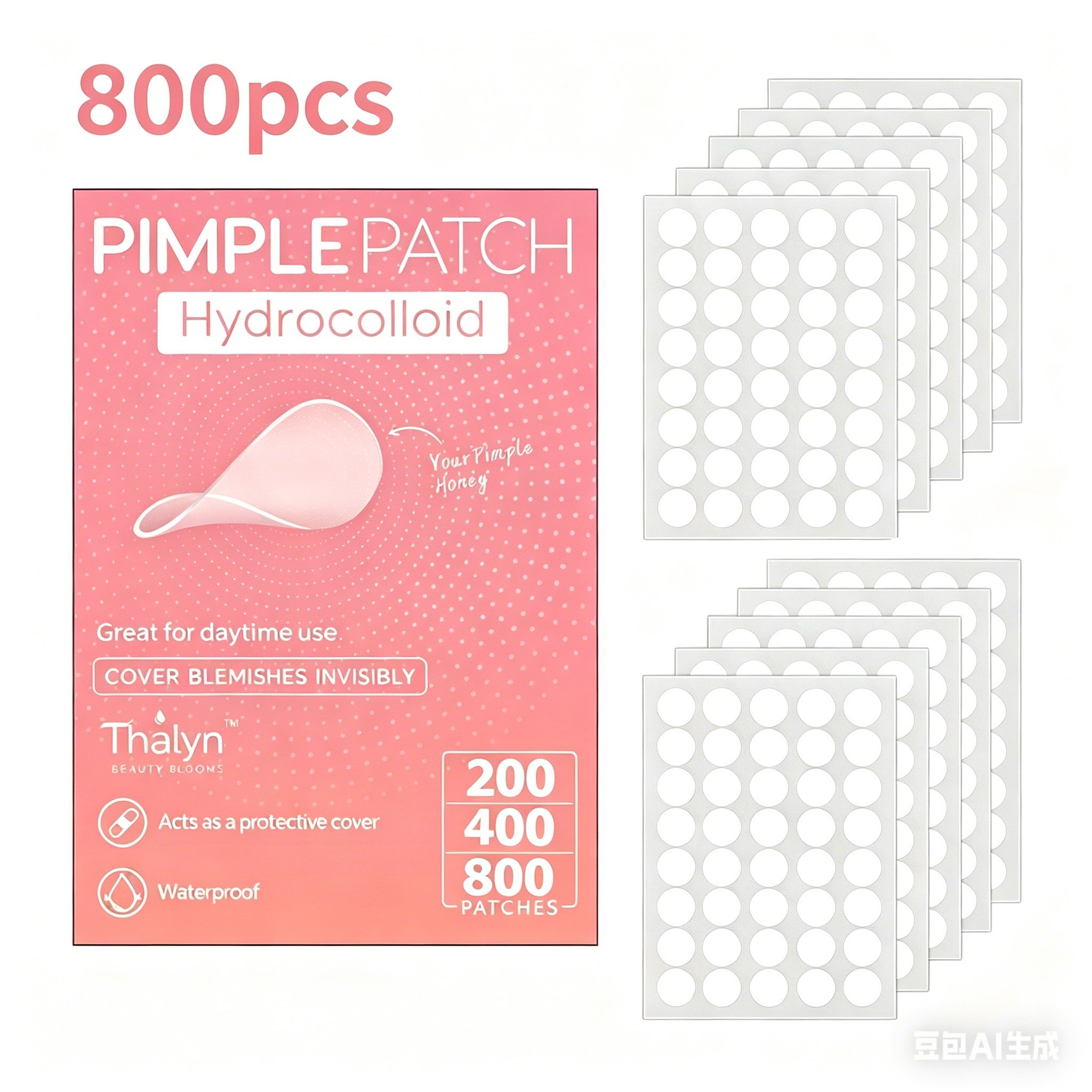 800pcs Salicylic Acid & Hydroc – Hydrocolloid Acne Patch recenzja i cena