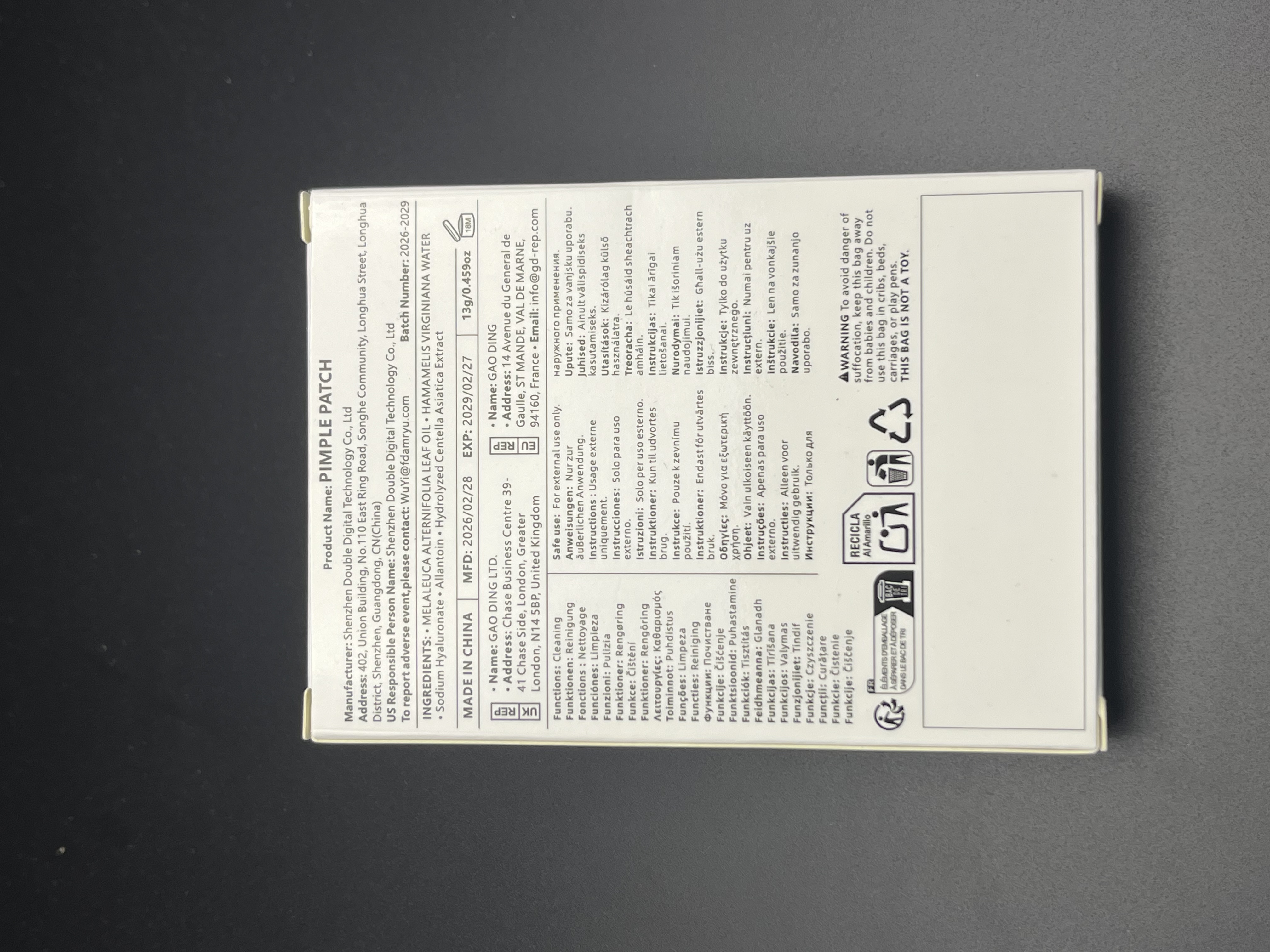800pcs Salicylic Acid & Hydroc – Hydrocolloid Acne Patch recenzja i cena