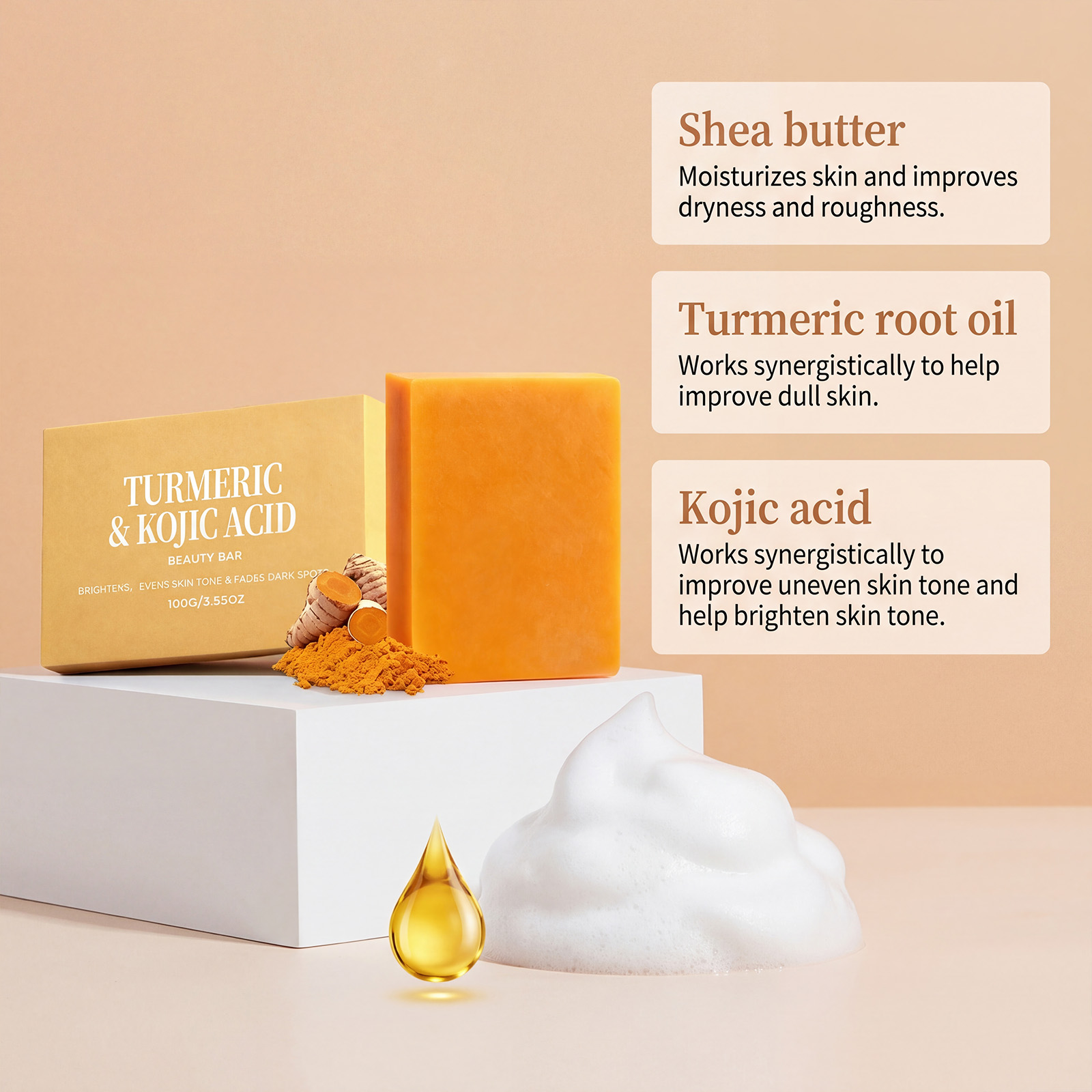 Turmeric Kojic Soap Exfoliatin – Kojic Acid Soap recenzja i cena