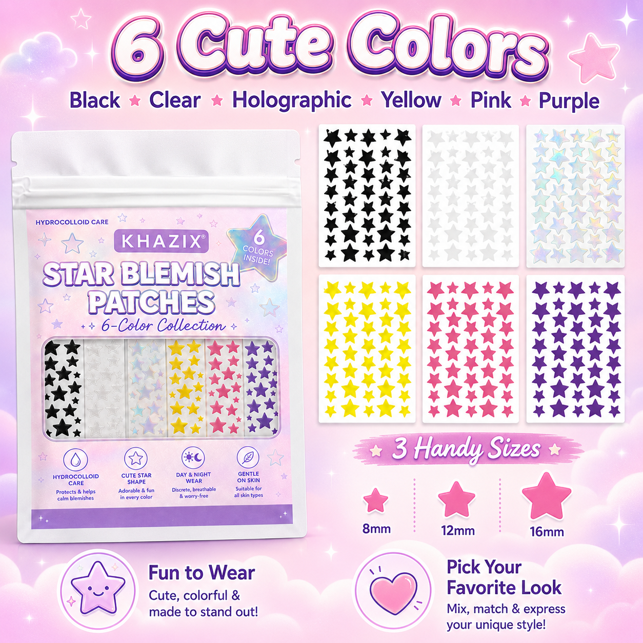 240PCS Star Pimple Patches For – Hydrocolloid Acne Patch recenzja i cena
