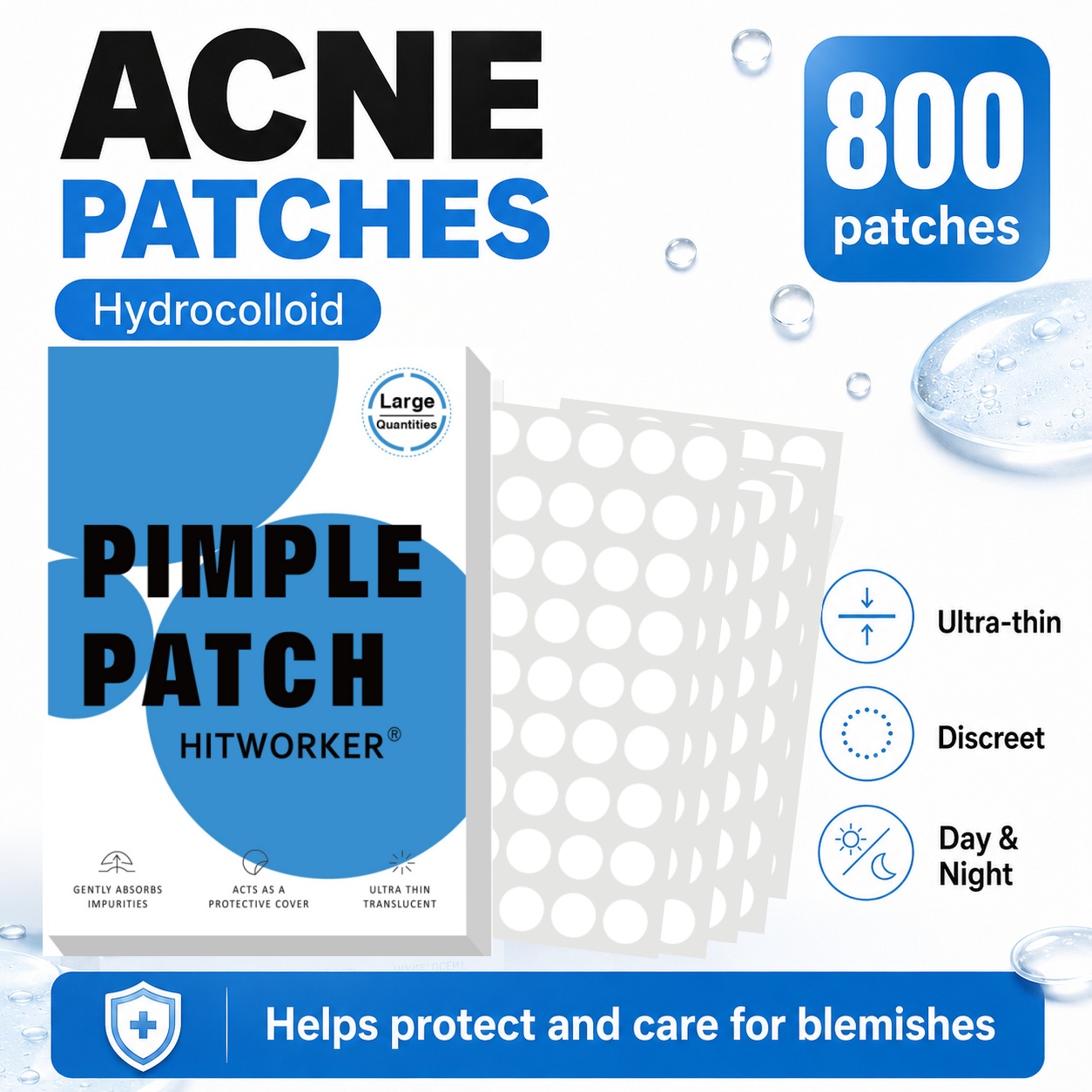 800Pcs Hydrocolloid Acne Pimpl – Hydrocolloid Acne Patch recenzja i cena