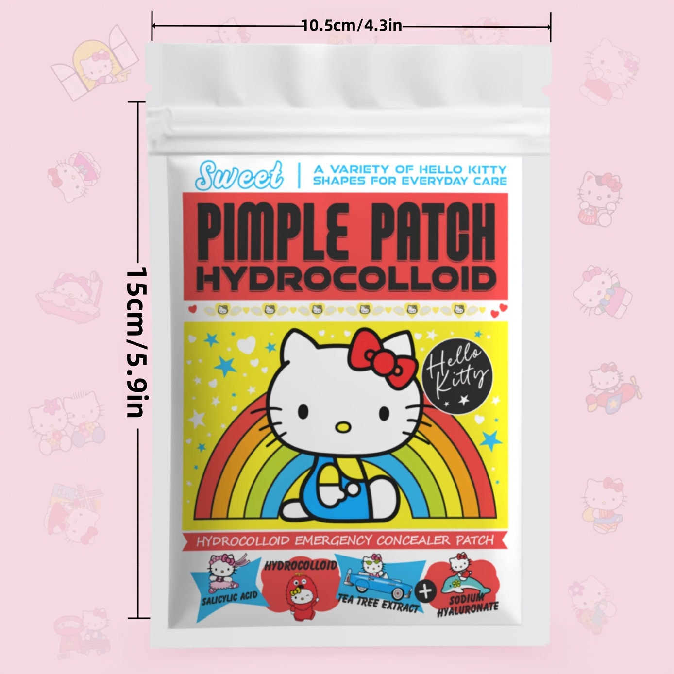120PCS Hello kitty Cartoon hyd – Hydrocolloid Acne Patch recenzja i cena