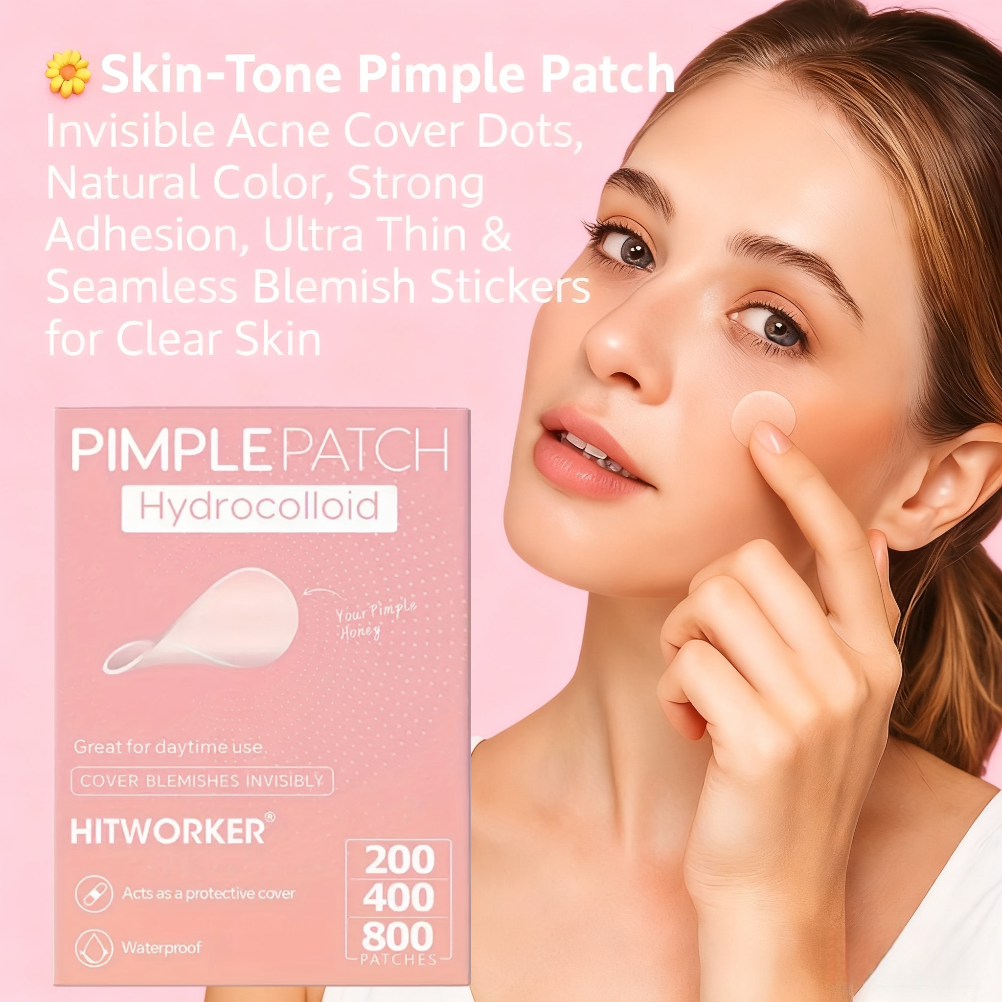 200/400/800 Pieces HITWORKER H – Hydrocolloid Acne Patch recenzja i cena