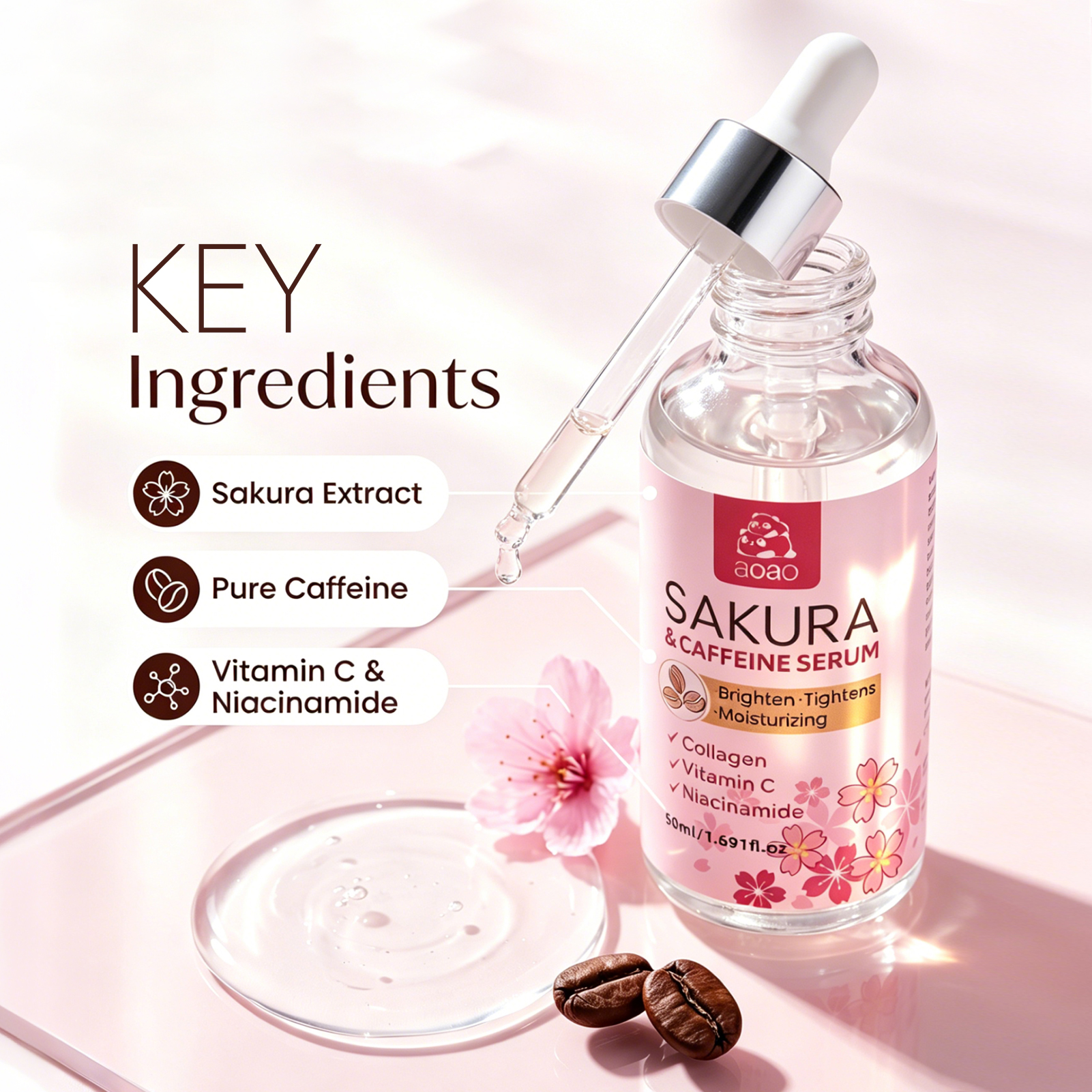 Sakura Essence contains Niacin – Niacinamide Brightening Serum recenzja i cena